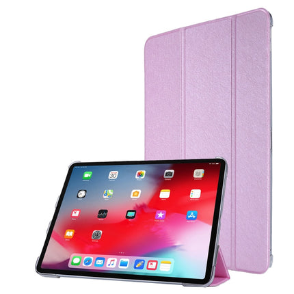 Silk Texture Three-fold Horizontal Flip Leather Case with Holder & Pen Slot, For Samsung Galaxy Tab A7 Lite 8.7 T220 / T225, For iPad Air 13 2025 / 2024 / iPad Pro 12.9 2022 / 2021