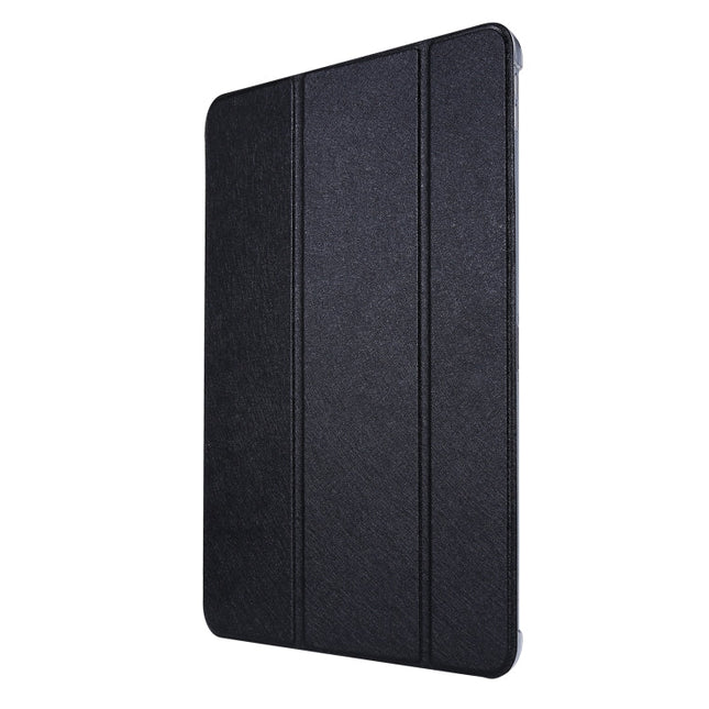 Silk Texture Three-fold Horizontal Flip Leather Case with Holder & Pen Slot, For iPad Pro 11 (2021)