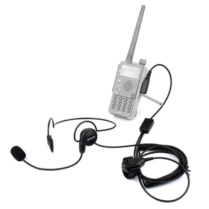 RETEVIS K-C2F 2 Pin PTT Finger Back-hanging Earphone Microphone for H-777/RT-5R/ 888s/UV5R, K-C2F