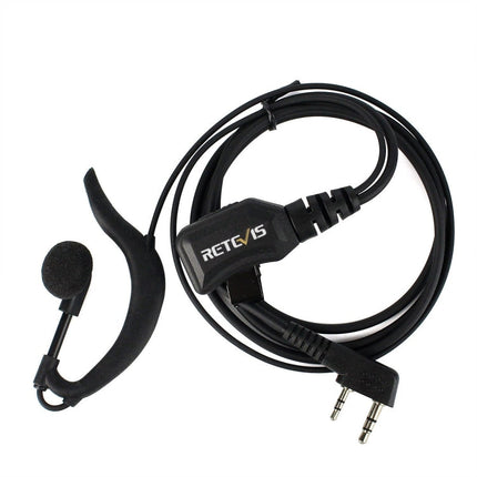 RETEVIS R-111 G Type PTT Adjustable Volume Earphone Microphone for H-777/RT-5R/RT1/RT2/RT5, R-111 K Head