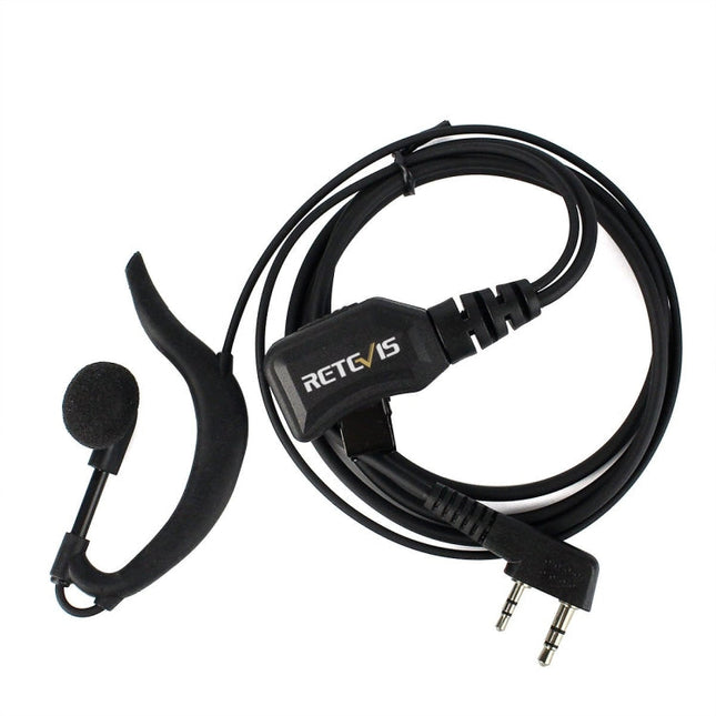 RETEVIS R-111 G Type PTT Adjustable Volume Earphone Microphone for H-777/RT-5R/RT1/RT2/RT5, R-111 K Head