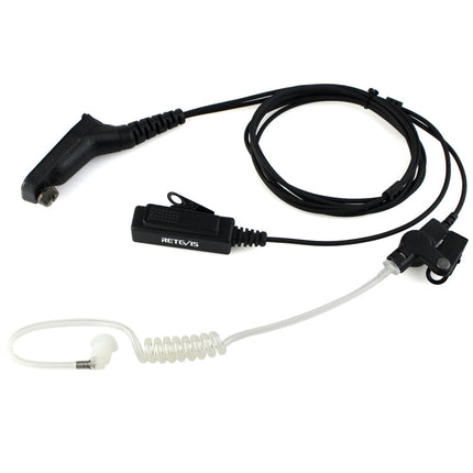 RETEVIS R-1M21 Two-wire Large PTT Acoustic Tube Earphone Microphone for Motorola XPR6000/XPR6550/DP4800/DP4801, R-1M21