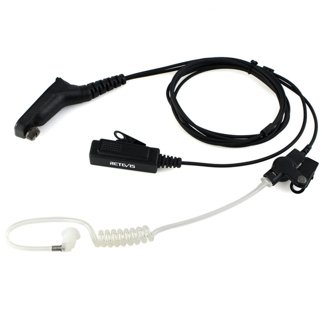 RETEVIS R-1M21 Two-wire Large PTT Acoustic Tube Earphone Microphone for Motorola XPR6000/XPR6550/DP4800/DP4801, R-1M21