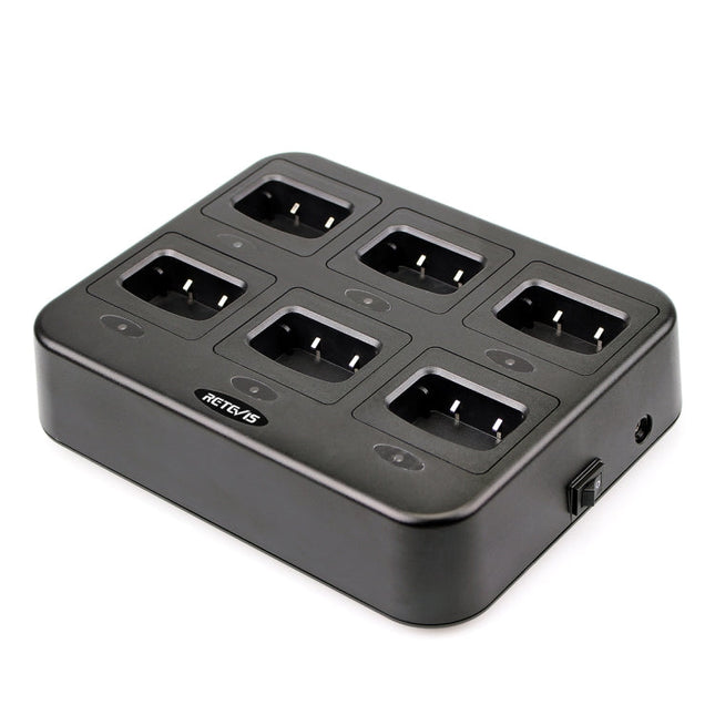 RETEVIS RTC777 Six-Way Walkie Talkie Charger for Retevis H777,, RTC777 AU Plug, RTC777 US Plug, RTC777 EU Plug, RTC777 UK Plug