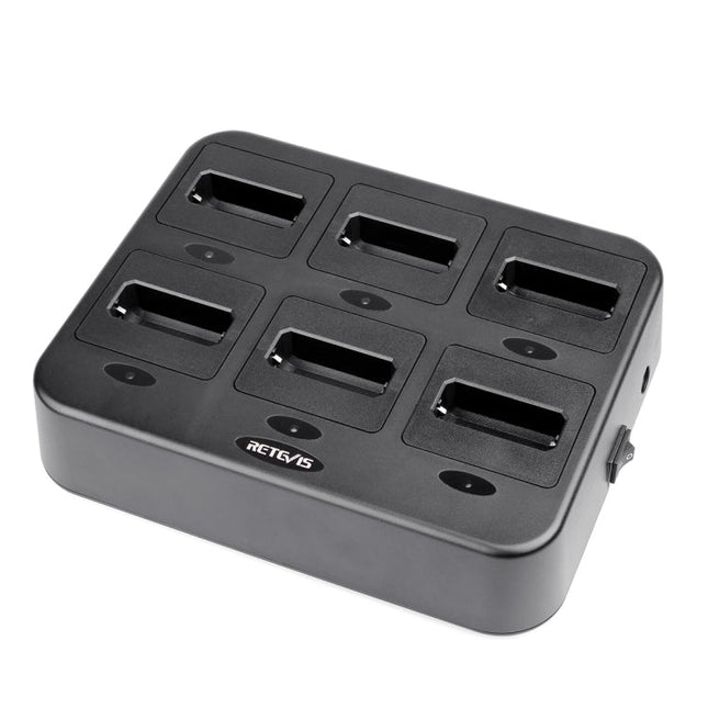 RETEVIS RTC22 Multi-function Six-Way Walkie Talkie Charger for Retevis RT22,, RTC22 EU Plug, RTC22 US Plug