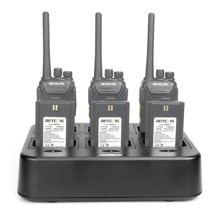 RETEVIS RTC27 Multi-function Six-Way Walkie Talkie Charger for Retevis RT27,, RTC27 EU Plug, RTC27 US Plug