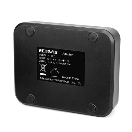 RETEVIS RTC27 Multi-function Six-Way Walkie Talkie Charger for Retevis RT27,, RTC27 US Plug, RTC27 EU Plug