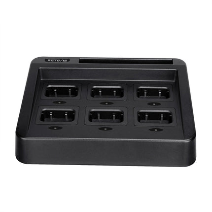 RETEVIS RTC29 Multi-function Interchangeable Slots Six-Way Walkie Talkie Charger for Retevis RT29, RTC29