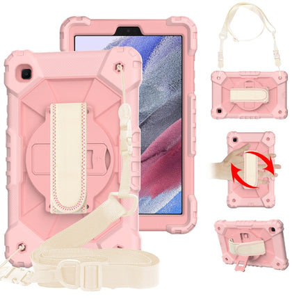 Contrast Color Robot Shockproof Silicon + PC Protective Case with Holder & Shoulder Strap, For Samsung Galaxy Tab A7 Lite T220 / T225