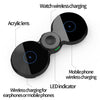 H20 15W QI Standard 3 in 1 Planar Figure-8-shaped Magnetic Wireless Charger for Phones & Apple Watch & AirPods