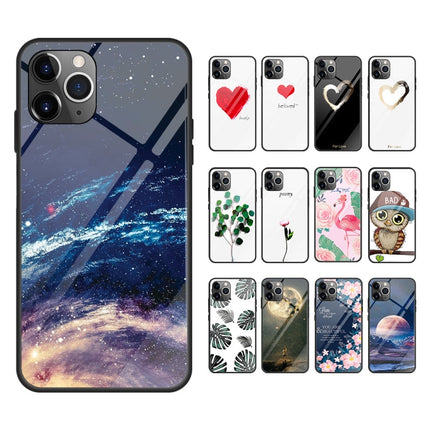 Colorful Painted Glass Case, For iPhone 11