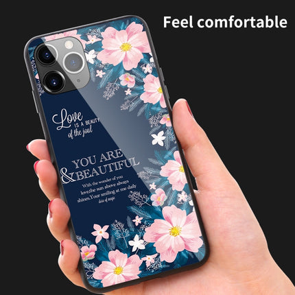 Colorful Painted Glass Case, For iPhone 11 Pro