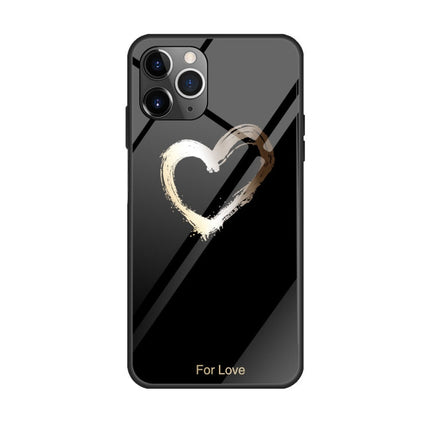 Colorful Painted Glass Case, For iPhone 11 Pro