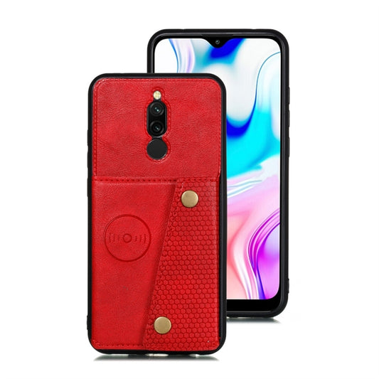 Shockproof Magnetic PU + TPU Protective Case with Card Slots, For Xiaomi Redmi 8, For Xiaomi Redmi 8A, For OPPO Realme XT, For OPPO A9 (2020), For OPPO Reno2, For OPPO Realme 5