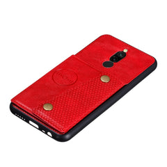 Shockproof Magnetic PU + TPU Protective Case with Card Slots, For Xiaomi Redmi 8, For Xiaomi Redmi 8A, For OPPO Realme XT, For OPPO A9 (2020), For OPPO Reno2, For OPPO Realme 5