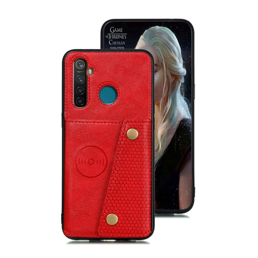 Shockproof Magnetic PU + TPU Protective Case with Card Slots, For OPPO Realme 5 Pro, For OnePlus 7T, For Galaxy A70s, For Galaxy A90 5G