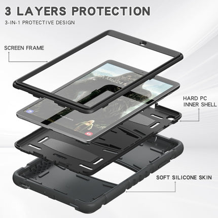 3-Layer Protection  Screen Frame + PC + Silicone Shockproof Combination Case with Holder, For Samsung Galaxy Tab A 10.1 (2019) T510, For Samsung Galaxy Tab S6 T860