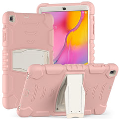 3-Layer Protection  Screen Frame + PC + Silicone Shockproof Combination Case with Holder, For Samsung Galaxy Tab A 10.1 (2019) T510, For Samsung Galaxy Tab S6 T860