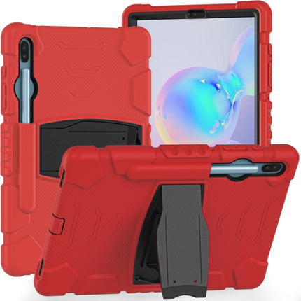 3-Layer Protection  Screen Frame + PC + Silicone Shockproof Combination Case with Holder, For Samsung Galaxy Tab A 10.1 (2019) T510, For Samsung Galaxy Tab S6 T860