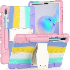 3-Layer Protection  Screen Frame + PC + Silicone Shockproof Combination Case with Holder, For Samsung Galaxy Tab A 10.1 (2019) T510, For Samsung Galaxy Tab S6 T860