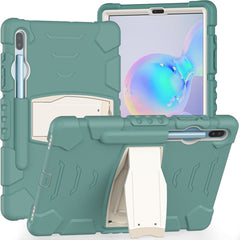 3-Layer Protection  Screen Frame + PC + Silicone Shockproof Combination Case with Holder, For Samsung Galaxy Tab A 10.1 (2019) T510, For Samsung Galaxy Tab S6 T860