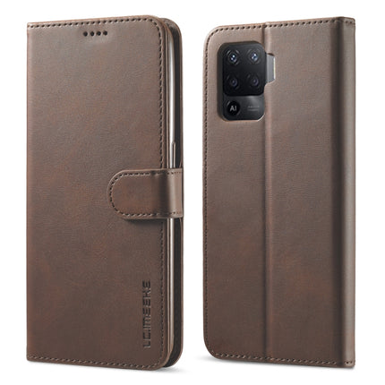 LC.IMEEKE Calf Texture Horizontal Flip Leather Case, with Holder & Card Slots & Wallet, For OPPO F19 Pro/A94 4G/Reno 5F, For OPPO Realme 8 / 8 Pro