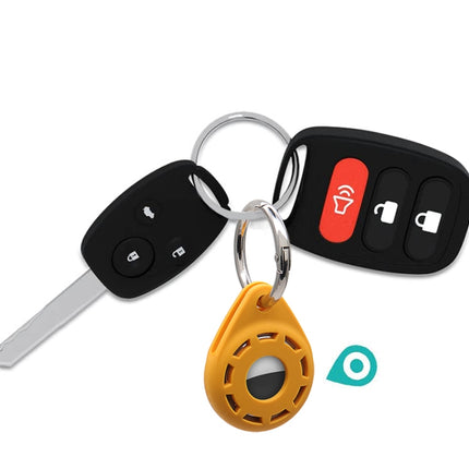 Silica Gel Anti-scratch Shockproof Protective Cover Soft Case with Keychain Ring Loop, For AirTag