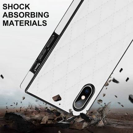Elegant Rhombic Pattern Microfiber Leather +TPU Shockproof Case with Crossbody Strap Chain, For iPhone XS Max, For iPhone 11, For iPhone 11 Pro, For iPhone 11 Pro Max