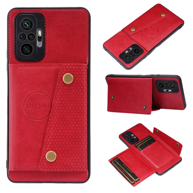 Double Buckle PU + TPU Shockproof Magnetic Protective Case with Card Slot & Holder, For Xiaomi Redmi Note 10 Pro Max, For Xiaomi Mi 11 Ultra, For Xiaomi Mi 11 Pro, For Xiaomi Mi 11 Lite