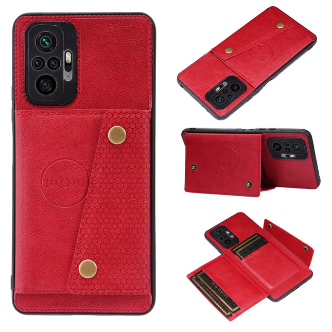 Double Buckle PU + TPU Shockproof Magnetic Protective Case with Card Slot & Holder, For Xiaomi Redmi Note 10 Pro Max, For Xiaomi Mi 11 Ultra, For Xiaomi Mi 11 Pro, For Xiaomi Mi 11 Lite