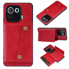 Double Buckle PU + TPU Shockproof Magnetic Protective Case with Card Slot & Holder, For Xiaomi Redmi Note 10 Pro Max, For Xiaomi Mi 11 Ultra, For Xiaomi Mi 11 Pro, For Xiaomi Mi 11 Lite