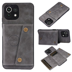 Double Buckle PU + TPU Shockproof Magnetic Protective Case with Card Slot & Holder, For Xiaomi Redmi Note 10 Pro Max, For Xiaomi Mi 11 Ultra, For Xiaomi Mi 11 Pro, For Xiaomi Mi 11 Lite