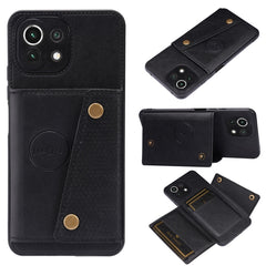Double Buckle PU + TPU Shockproof Magnetic Protective Case with Card Slot & Holder, For Xiaomi Redmi Note 10 Pro Max, For Xiaomi Mi 11 Ultra, For Xiaomi Mi 11 Pro, For Xiaomi Mi 11 Lite