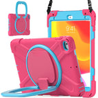 For iPad mini 5 / 4 / Rose Red+Blue