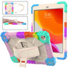 Contrast Color Robot Shockproof Silicon + PC Protective Case with Holder & Shoulder Strap, For iPad 10.2 2021 / 2020 / 2019