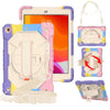 Contrast Color Robot Shockproof Silicon + PC Protective Case with Holder & Shoulder Strap, For iPad 10.2 2021 / 2020 / 2019