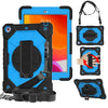 Contrast Color Robot Shockproof Silicon + PC Protective Case with Holder & Shoulder Strap, For iPad 10.2 2021 / 2020 / 2019