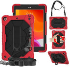 For iPad 10.2 2021 / 2020 / 2019 / Red Black