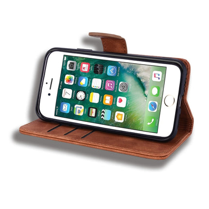 Calf Pattern Diamond Mandala Double Folding Design Embossed Leather Case with Wallet & Holder & Card Slots, For iPhone 7 Plus / 8 Plus