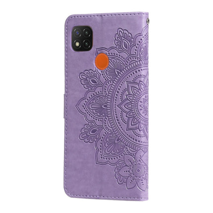 7-petal Flowers Embossing Pattern Horizontal Flip PU Leather Case with Holder & Card Slots & Wallet & Photo Frame, For Xiaomi Redmi 9C, For Xiaomi Redmi 9A, For Xiaomi Redmi K40/K40 Pro/Poco F3/ Mi 11i���������������������������������������������������...