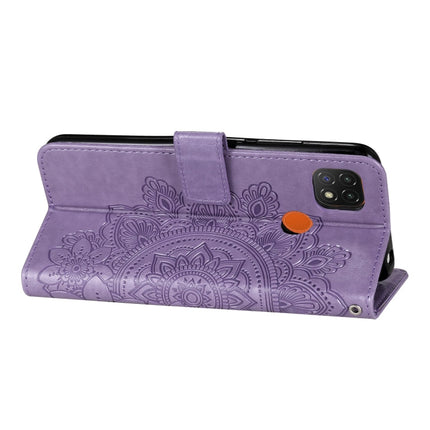 7-petal Flowers Embossing Pattern Horizontal Flip PU Leather Case with Holder & Card Slots & Wallet & Photo Frame, For Xiaomi Redmi 9C, For Xiaomi Redmi 9A, For Xiaomi Redmi K40/K40 Pro/Poco F3/ Mi 11i���������������������������������������������������...