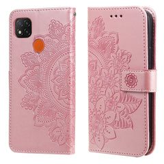 7-petal Flowers Embossing Pattern Horizontal Flip PU Leather Case with Holder & Card Slots & Wallet & Photo Frame, For Xiaomi Redmi 9C, For Xiaomi Redmi 9A, For Xiaomi Redmi K40/K40 Pro/Poco F3/ Mi 11i���������������������������������������������������...