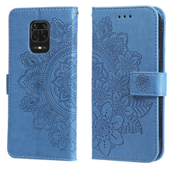 7-petal Flowers Embossing Pattern Horizontal Flip PU Leather Case with Holder & Card Slots & Wallet & Photo Frame, For Xiaomi Redmi 9C, For Xiaomi Redmi 9A, For Xiaomi Redmi K40/K40 Pro/Poco F3/ Mi 11i���������������������������������������������������...