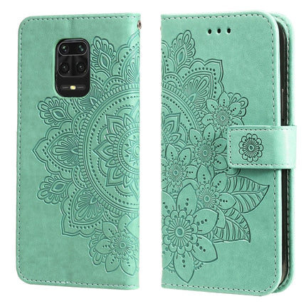 7-petal Flowers Embossing Pattern Horizontal Flip PU Leather Case with Holder & Card Slots & Wallet & Photo Frame, For Xiaomi Redmi 9C, For Xiaomi Redmi 9A, For Xiaomi Redmi K40/K40 Pro/Poco F3/ Mi 11i���������������������������������������������������...