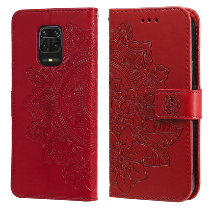 7-petal Flowers Embossing Pattern Horizontal Flip PU Leather Case with Holder & Card Slots & Wallet & Photo Frame, For Xiaomi Redmi 9C, For Xiaomi Redmi 9A, For Xiaomi Redmi K40/K40 Pro/Poco F3/ Mi 11i���������������������������������������������������...