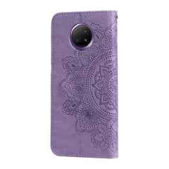 7-petal Flowers Embossing Pattern Horizontal Flip PU Leather Case with Holder & Card Slots & Wallet & Photo Frame, For Xiaomi Redmi Note 9T 5G / Note 9 5G (CN Version), For Xiaomi Redmi Note 9 4G (Foreign Version) / Mi 10X 4G���������������������������...