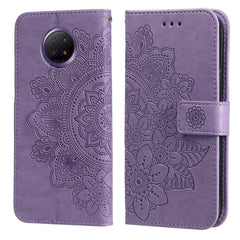 7-petal Flowers Embossing Pattern Horizontal Flip PU Leather Case with Holder & Card Slots & Wallet & Photo Frame, For Xiaomi Redmi Note 9T 5G / Note 9 5G (CN Version), For Xiaomi Redmi Note 9 4G (Foreign Version) / Mi 10X 4G���������������������������...