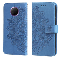7-petal Flowers Embossing Pattern Horizontal Flip PU Leather Case with Holder & Card Slots & Wallet & Photo Frame, For Xiaomi Redmi Note 9T 5G / Note 9 5G (CN Version), For Xiaomi Redmi Note 9 4G (Foreign Version) / Mi 10X 4G���������������������������...