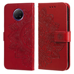 7-petal Flowers Embossing Pattern Horizontal Flip PU Leather Case with Holder & Card Slots & Wallet & Photo Frame, For Xiaomi Redmi Note 9T 5G / Note 9 5G (CN Version), For Xiaomi Redmi Note 9 4G (Foreign Version) / Mi 10X 4G���������������������������...