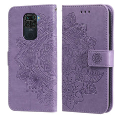 7-petal Flowers Embossing Pattern Horizontal Flip PU Leather Case with Holder & Card Slots & Wallet & Photo Frame, For Xiaomi Redmi Note 9T 5G / Note 9 5G (CN Version), For Xiaomi Redmi Note 9 4G (Foreign Version) / Mi 10X 4G���������������������������...